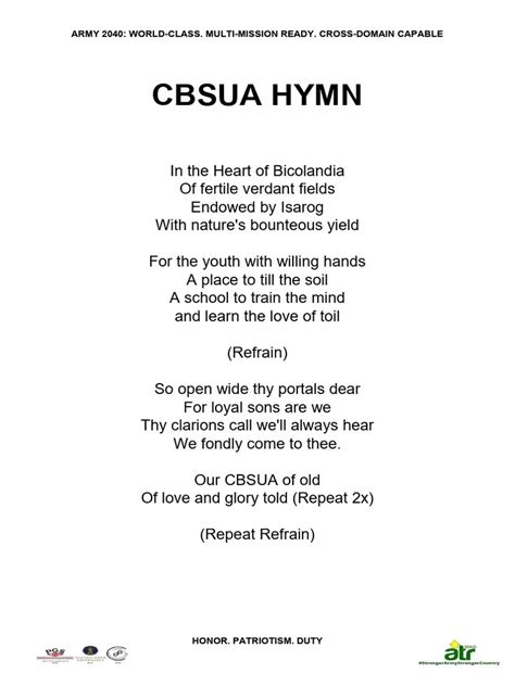 cbsua hymn lyrics|https://youtu.be/jlCQs25kolk Sa mga .